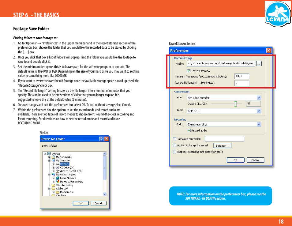 Step 6 - the basics | Levana LV-TW500 User Manual | Page 18 / 52