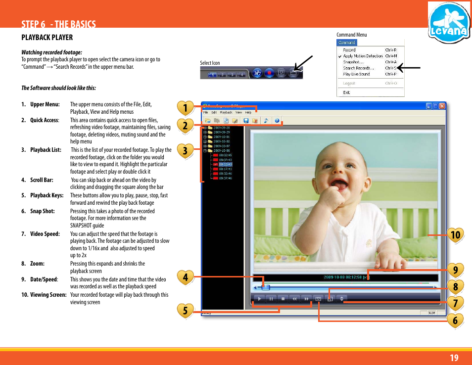 Step 6 - the basics | Levana LV-TW500 User Manual | Page 19 / 52