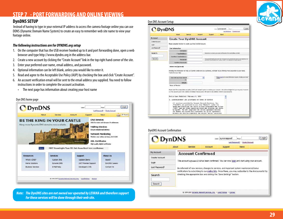 Step 7 - port forwarding and online viewing | Levana LV-TW500 User Manual | Page 29 / 52