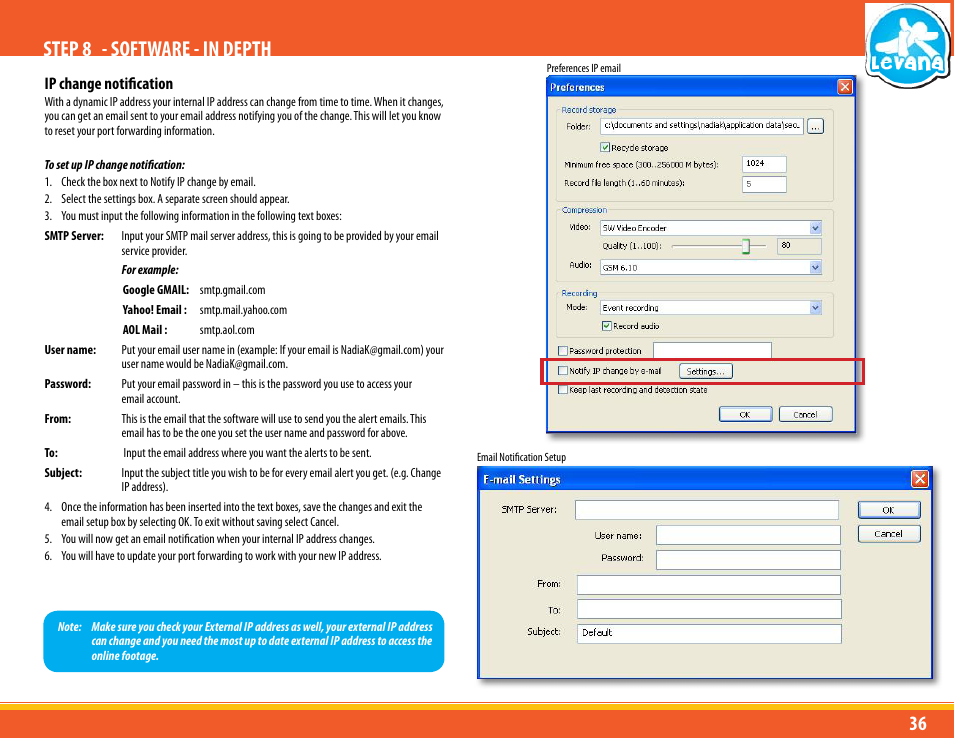 Step 8 - software - in depth | Levana LV-TW500 User Manual | Page 36 / 52