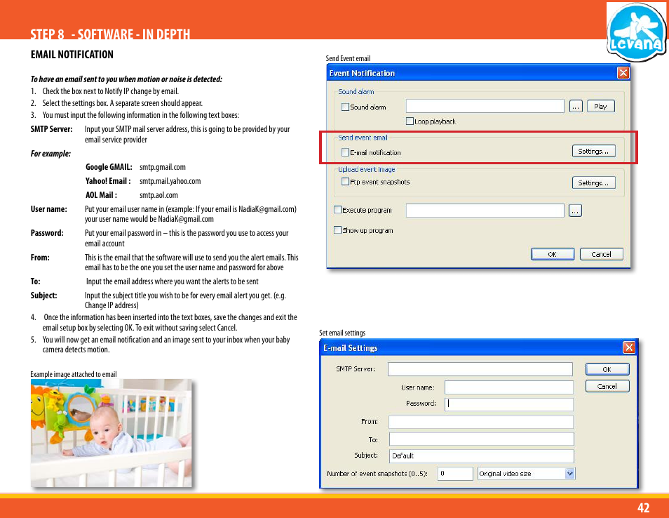 Step 8 - software - in depth | Levana LV-TW500 User Manual | Page 42 / 52