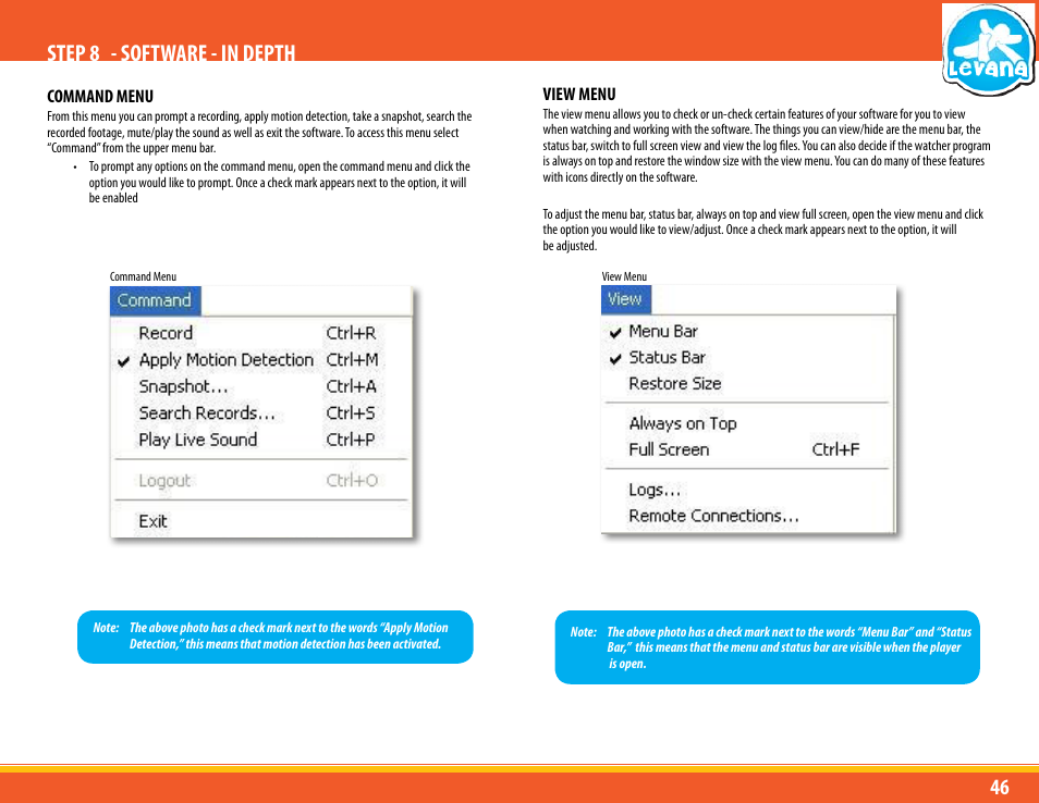 Step 8 - software - in depth | Levana LV-TW500 User Manual | Page 46 / 52