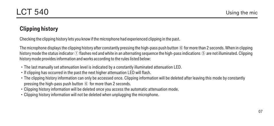 Lct 540 | LEWITT LCT 540 User Manual | Page 7 / 15