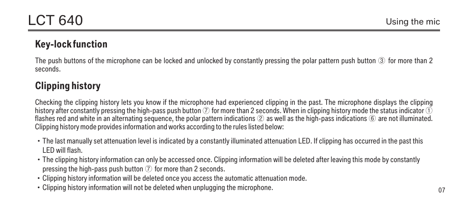 Lct 640 | LEWITT LCT 640 User Manual | Page 7 / 15