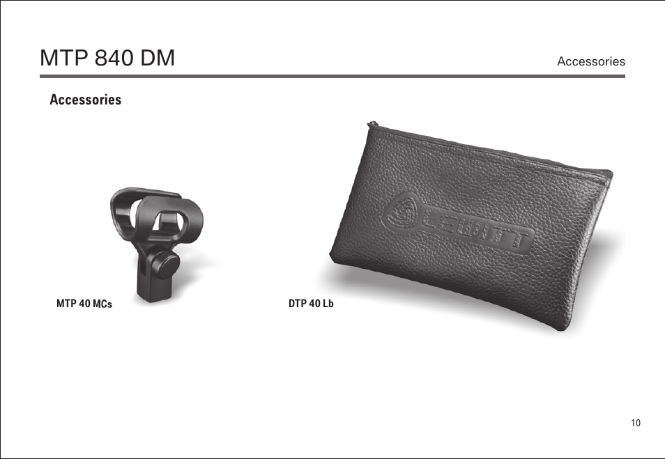 Mtp 840 dm | LEWITT MTP 840 DM User Manual | Page 10 / 15