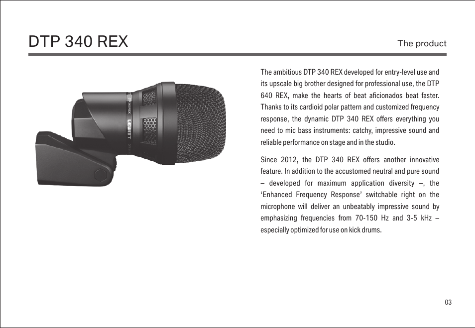 Dtp 340 rex | LEWITT DTP 340 REX User Manual | Page 3 / 14