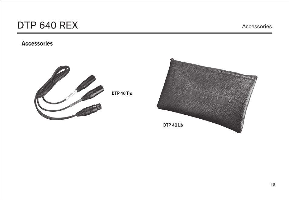 Dtp 640 rex | LEWITT DTP 640 REX User Manual | Page 10 / 15