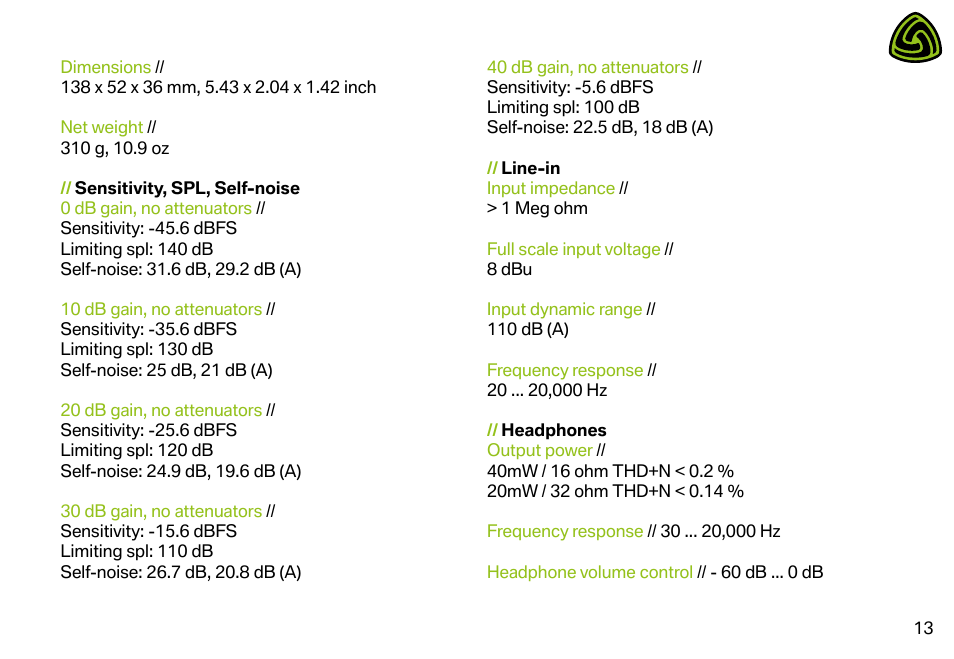 LEWITT DGT 650 User Manual | Page 13 / 16