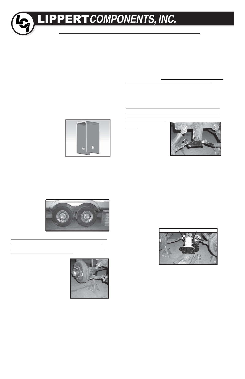 Lippert Components Center Point Suspension User Manual | 8 pages