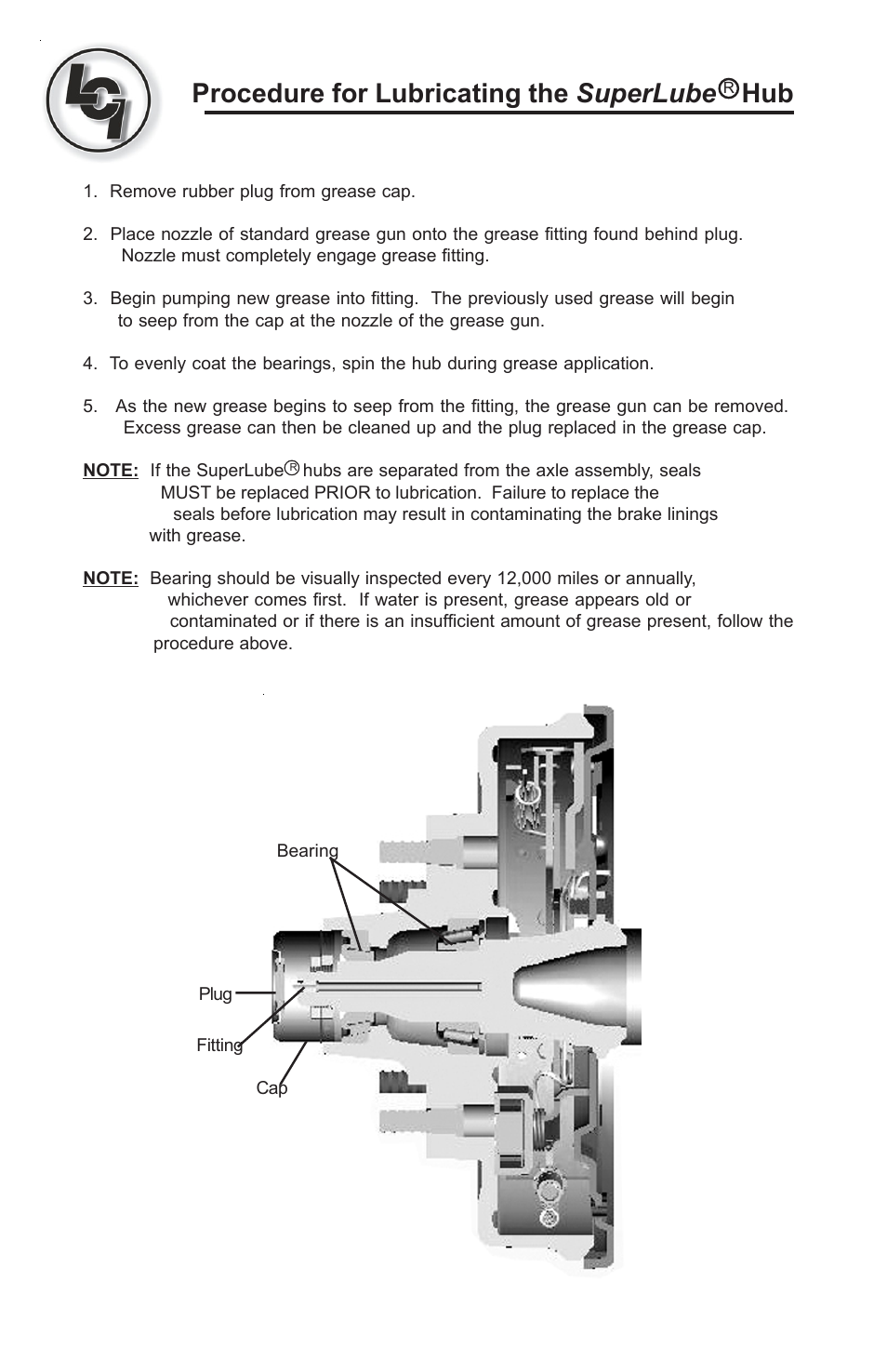 Lippert Components Super Lube (Axle) User Manual | 1 page