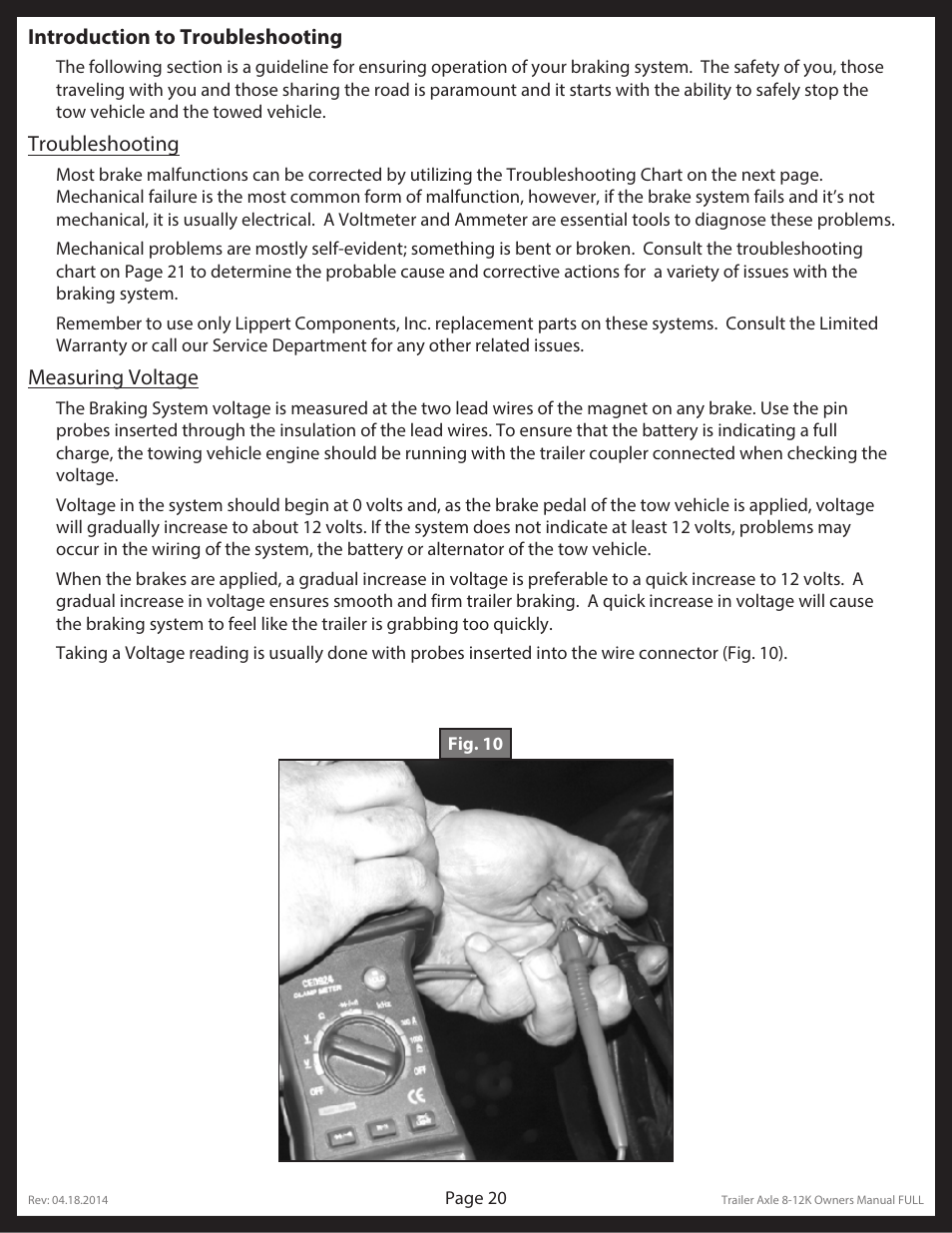 Lippert Components Trailer Axle (8-12K) User Manual | Page 20 / 39