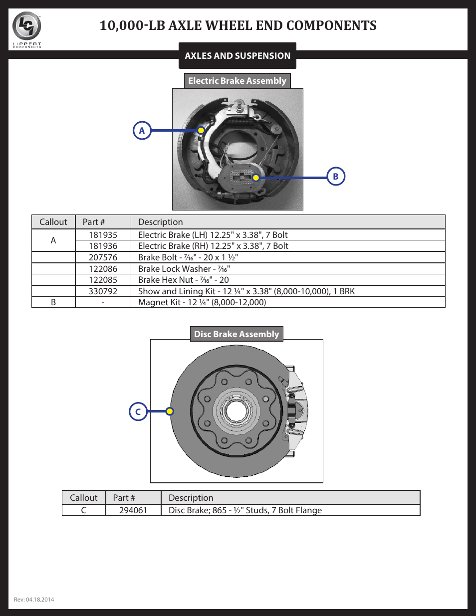 Lippert Components Trailer Axle (8-12K) User Manual | Page 33 / 39