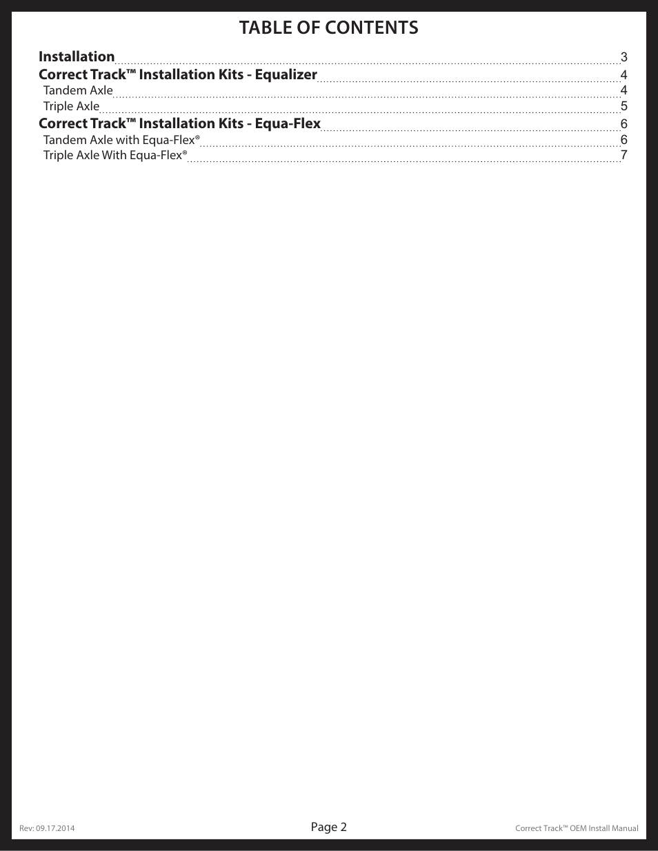 Lippert Components Correct Track User Manual | Page 2 / 8