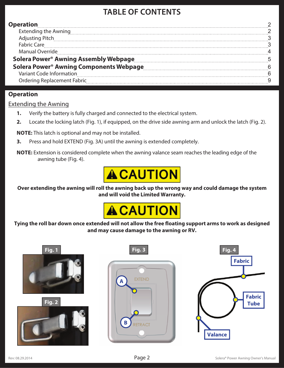 Lippert Components Solera User Manual | Page 2 / 10