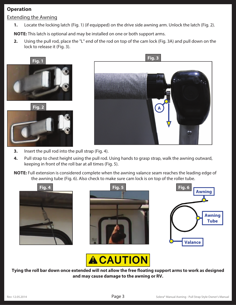 Lippert Components Solera® Manual Pull Strap Awning User Manual | Page 3 / 10
