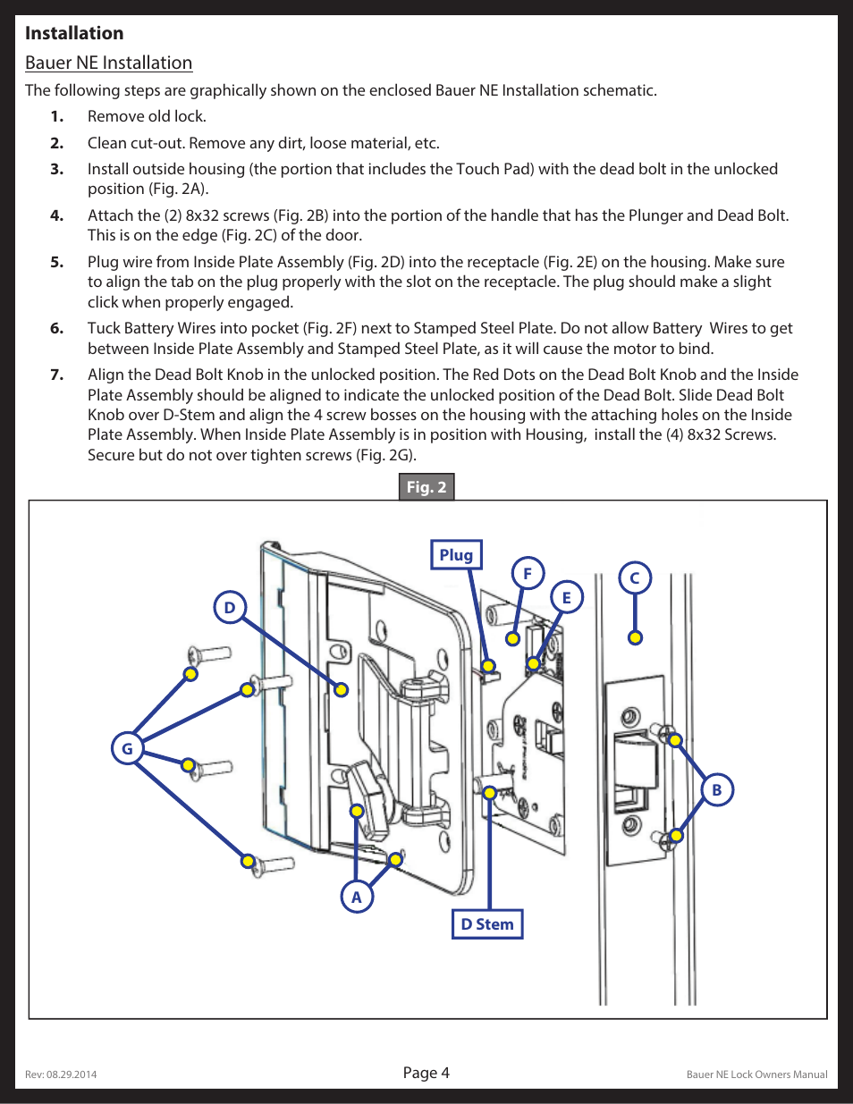 Lippert Components Bauer NE Lock User Manual | Page 4 / 8