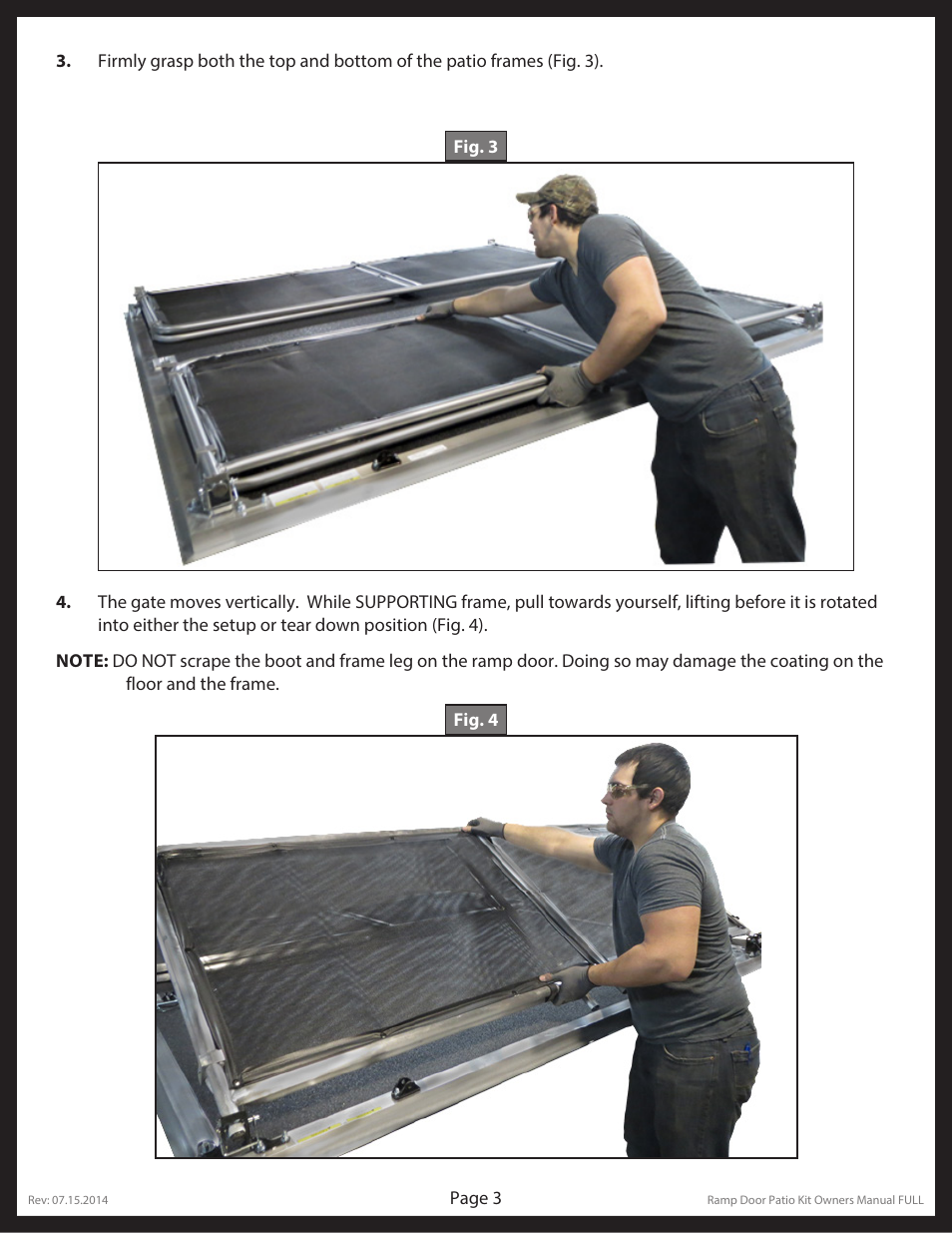 Lippert Components Ramp Door Patio Kit User Manual | Page 3 / 6