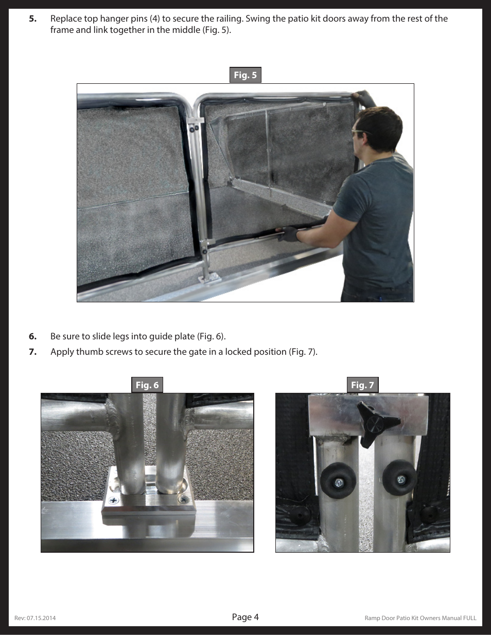 Lippert Components Ramp Door Patio Kit User Manual | Page 4 / 6