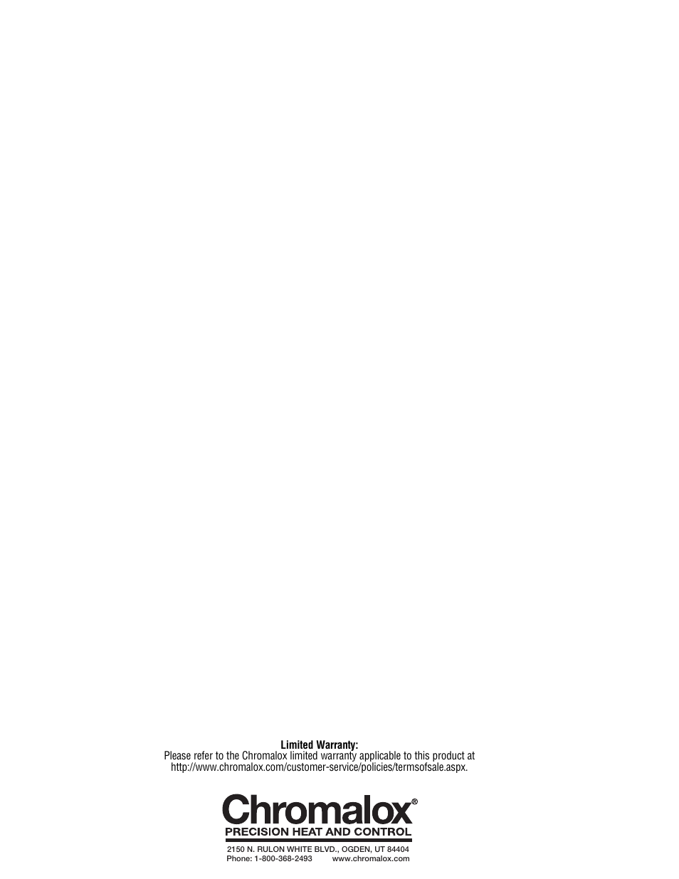 Chromalox PG407-3 User Manual | Page 4 / 4