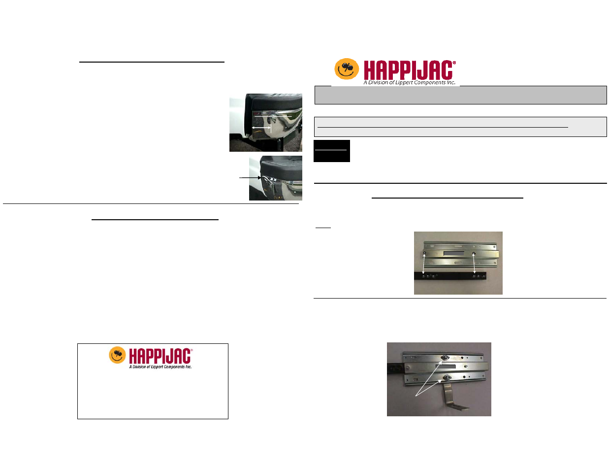 Lippert Components FT-CG07 & FT-CG07S User Manual | 2 pages