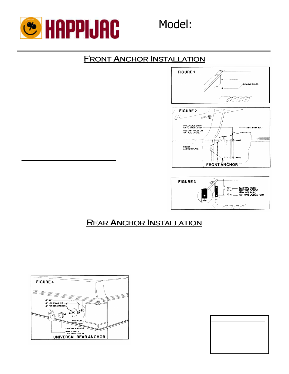 Lippert Components CA-FU User Manual | 1 page