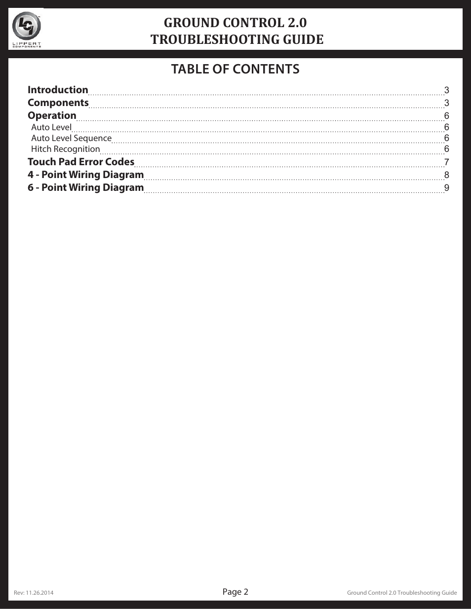 Lippert Components Ground Control 2.0 User Manual | Page 2 / 10