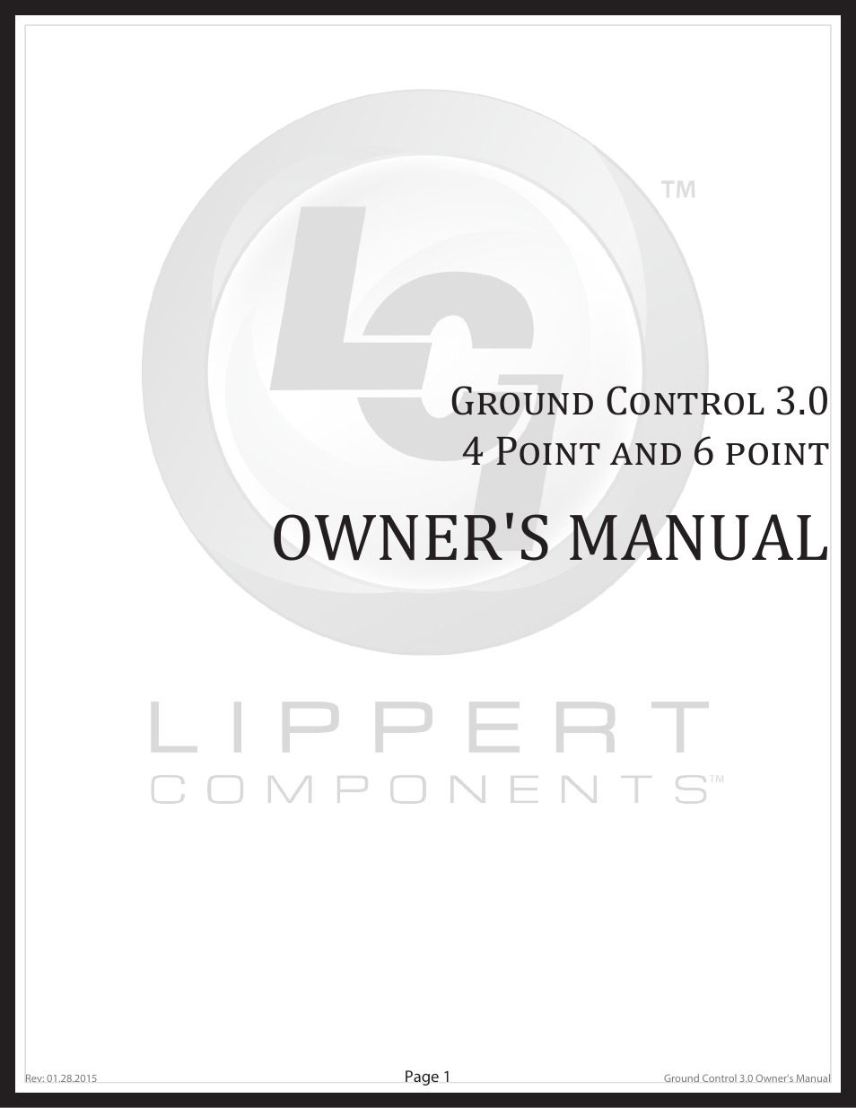 Lippert Components Ground Control 3.0 User Manual | 19 pages