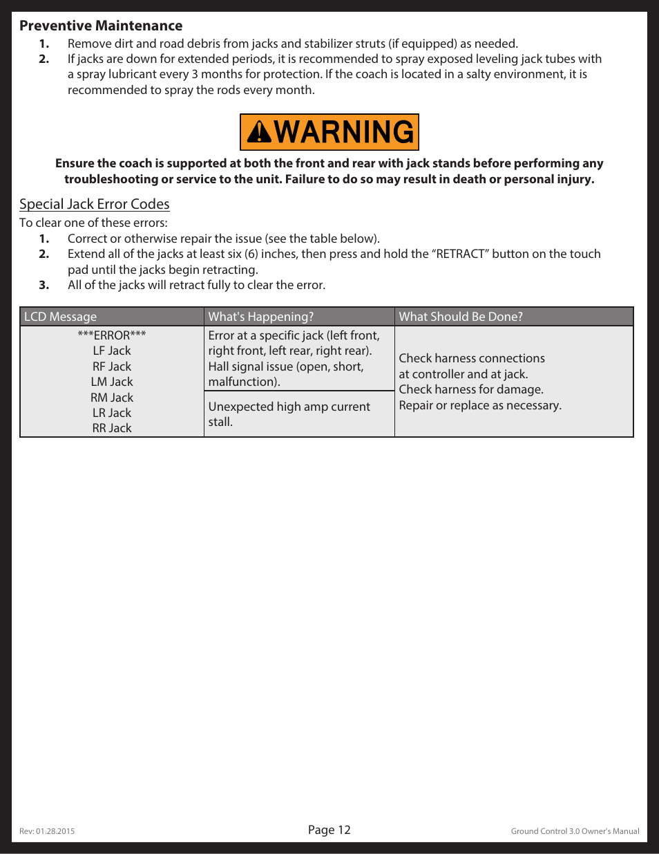 Lippert Components Ground Control 3.0 User Manual | Page 12 / 19