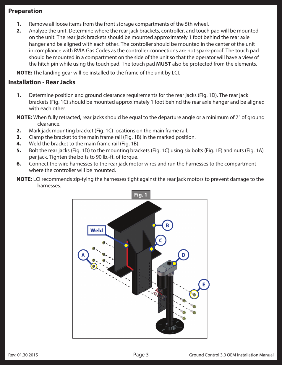 Lippert Components Ground Control 3.0 OEM User Manual | Page 3 / 15