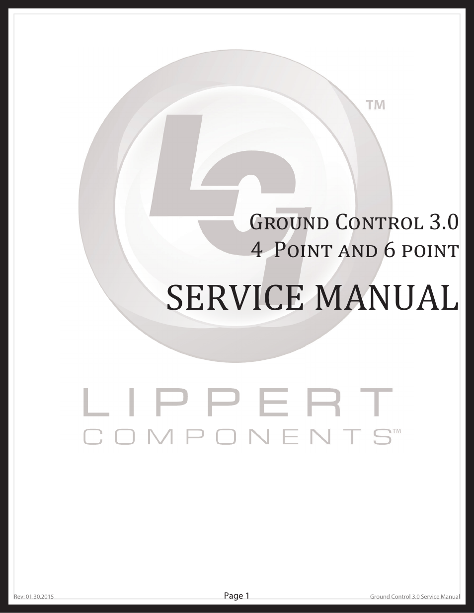 Lippert Components Ground Control 3.0 User Manual | 26 pages