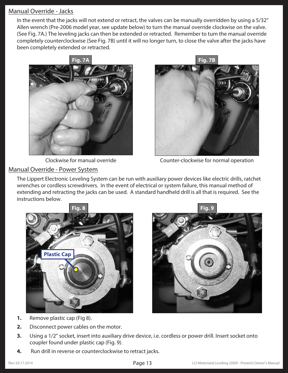 Lippert Components LCI Motorized Leveling (2009 - Present) User Manual | Page 13 / 19