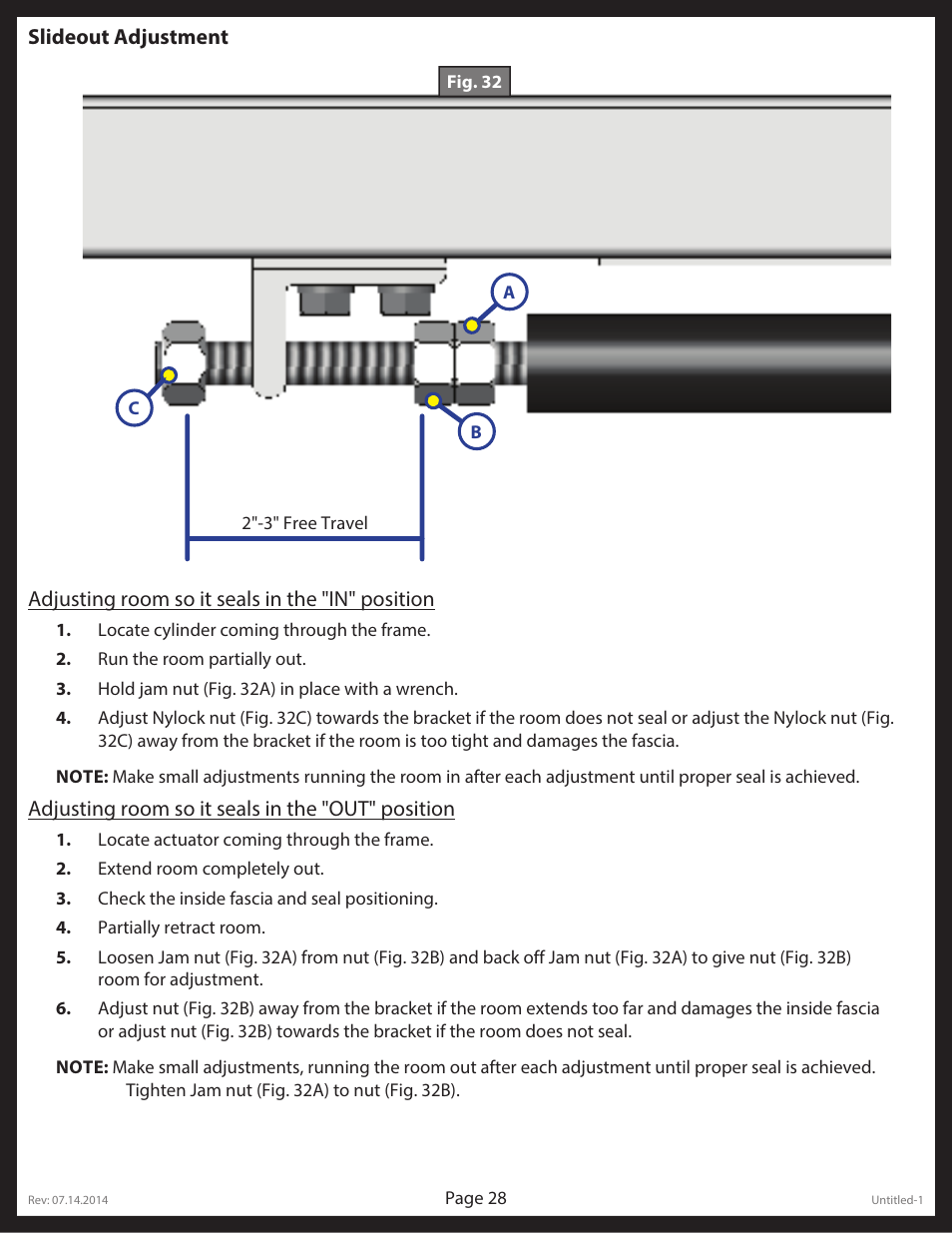 Lippert Components LCI Electronic/Hydraulic Leveling & Slideout User Manual | Page 28 / 31