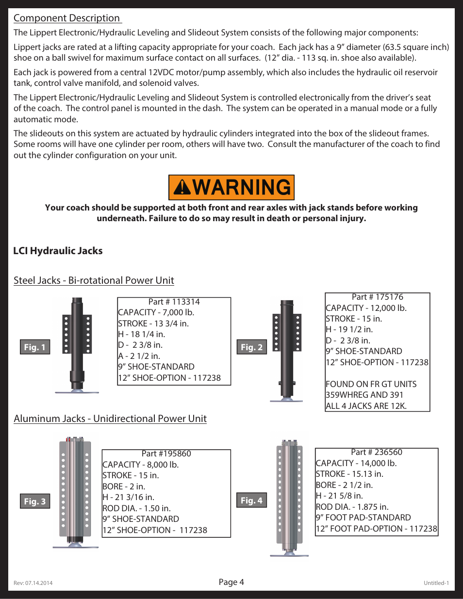 Lippert Components LCI Electronic/Hydraulic Leveling & Slideout User Manual | Page 4 / 31