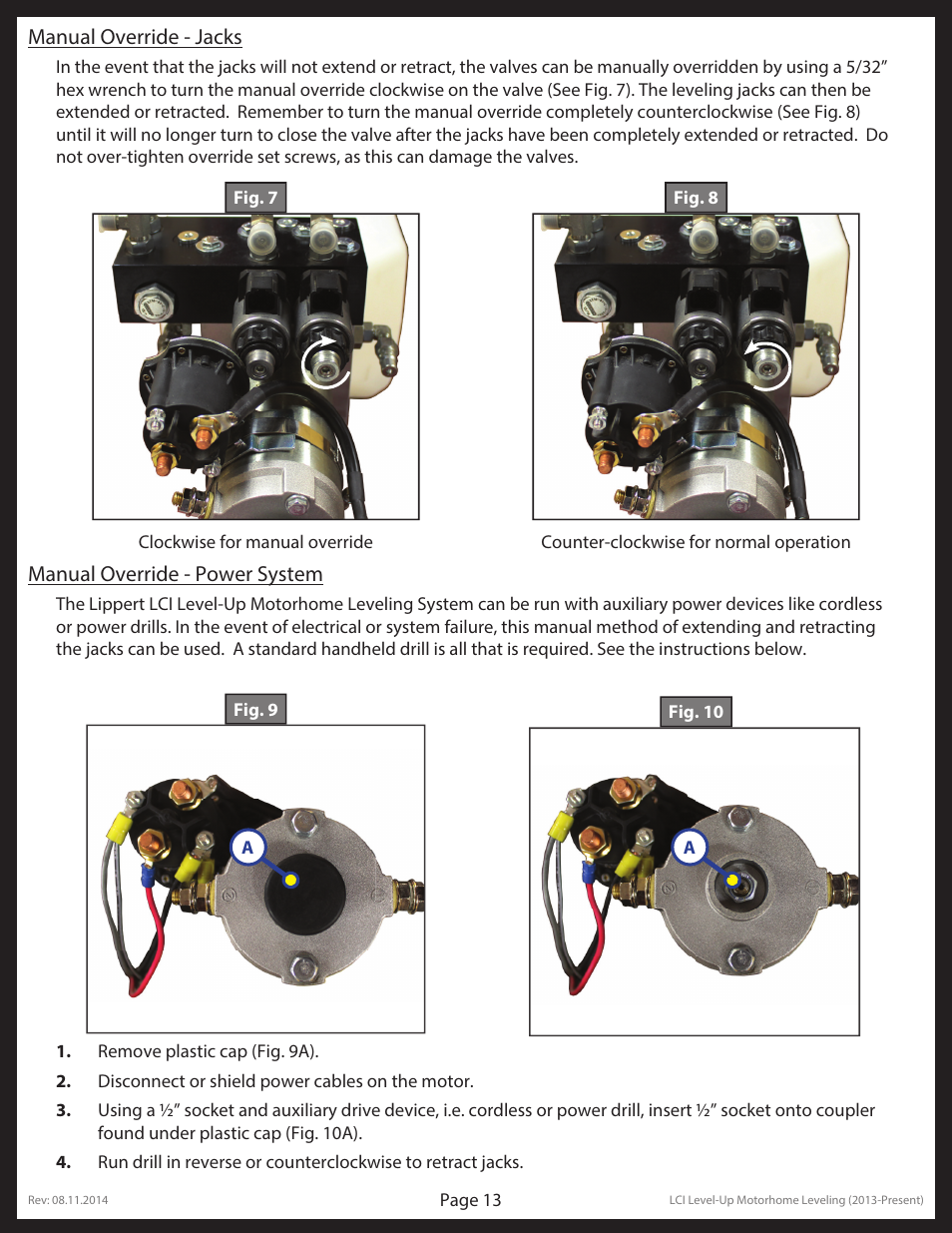 Lippert Components LCI Level-Up Motorhome Leveling (2013-present) User Manual | Page 13 / 20