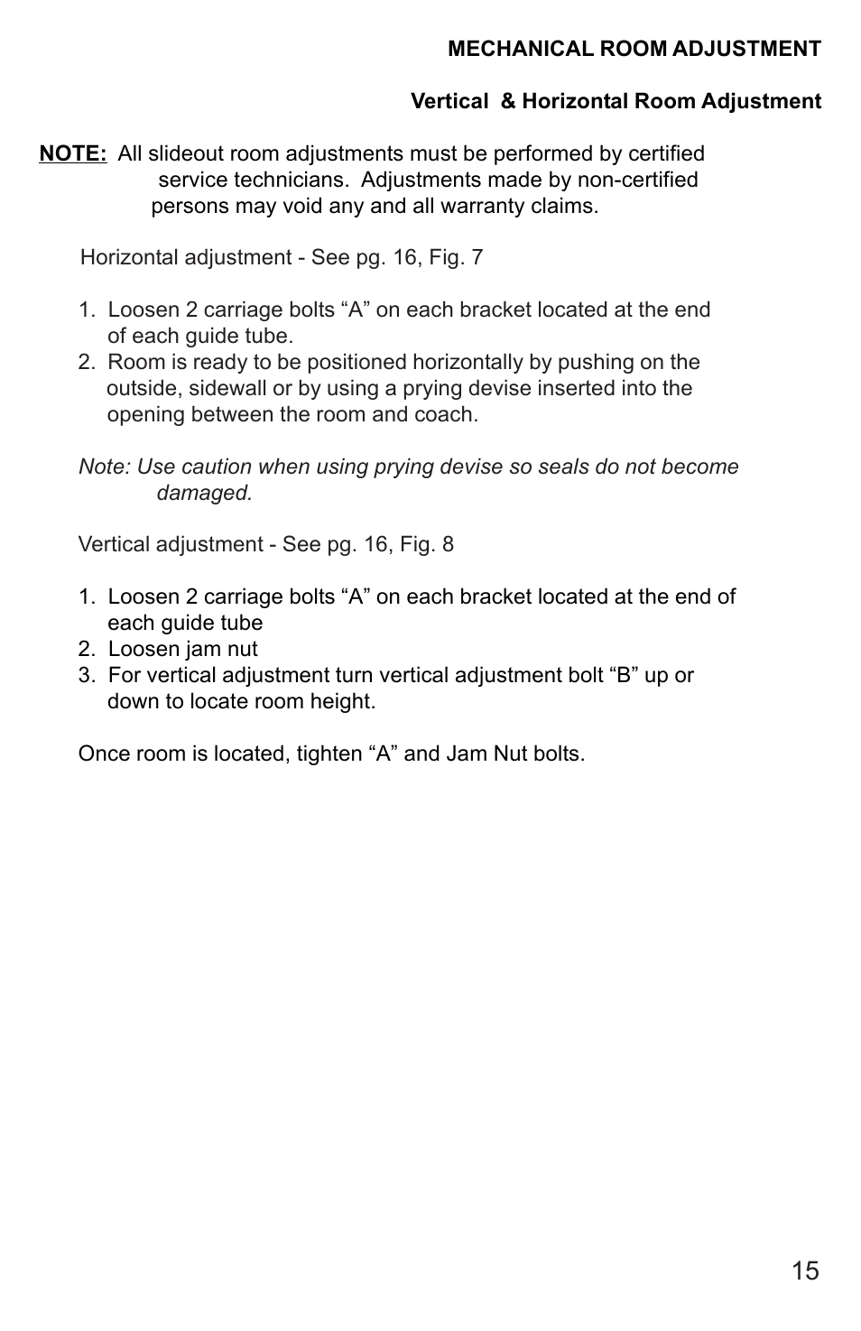 Lippert Components 5th Wheel Hydraulic Slideout And Landing Gear (hlg) System User Manual | Page 15 / 31
