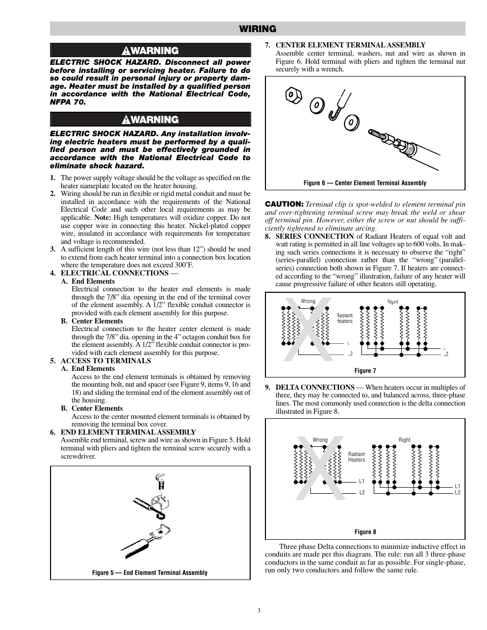 Wiring | Chromalox DU-RAD-458 6.04 757 User Manual | Page 3 / 8