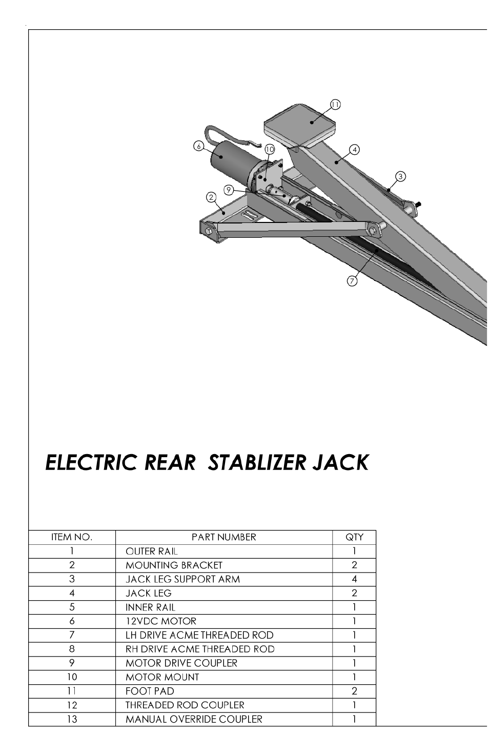 Lippert Components Electric Rear Stabilizer Jack User Manual | Page 2 / 4