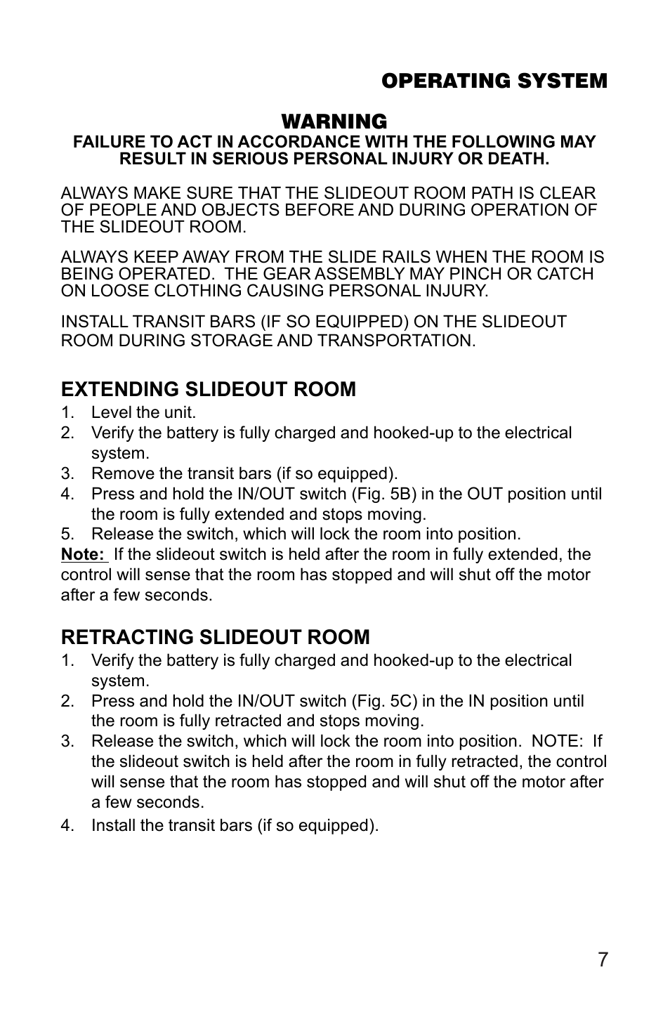 Lippert Components 3 X 3 Slideout System User Manual | Page 7 / 15