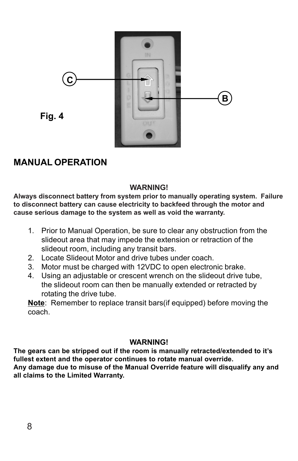 Lippert Components 3 X 3 Slideout System User Manual | Page 8 / 15