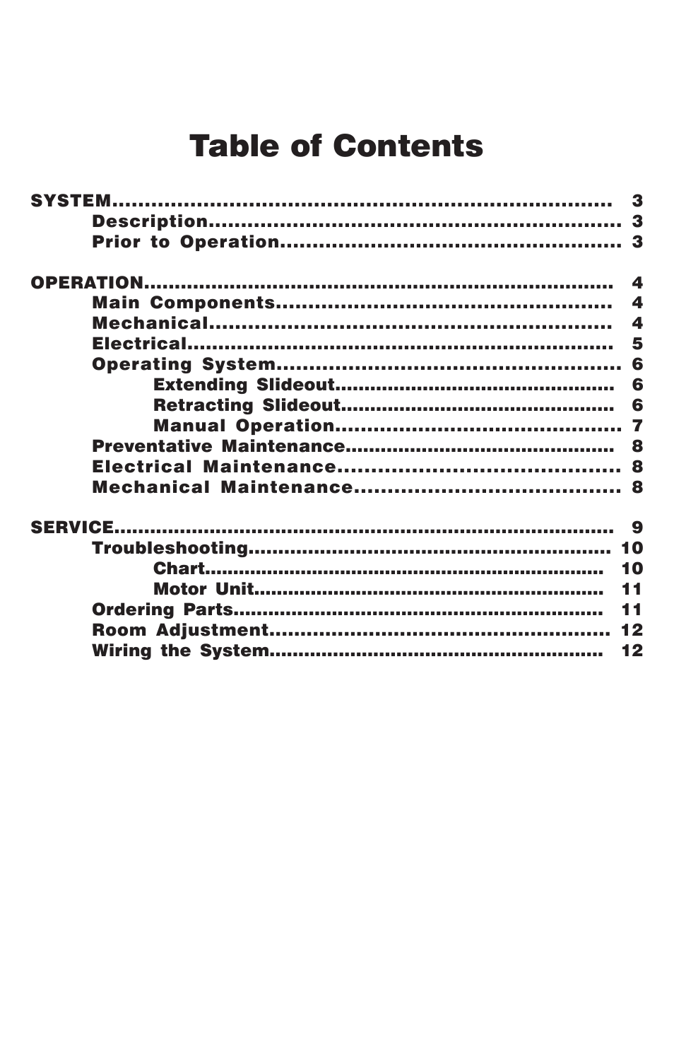 Lippert Components Above Floor Slideout System User Manual | Page 2 / 12