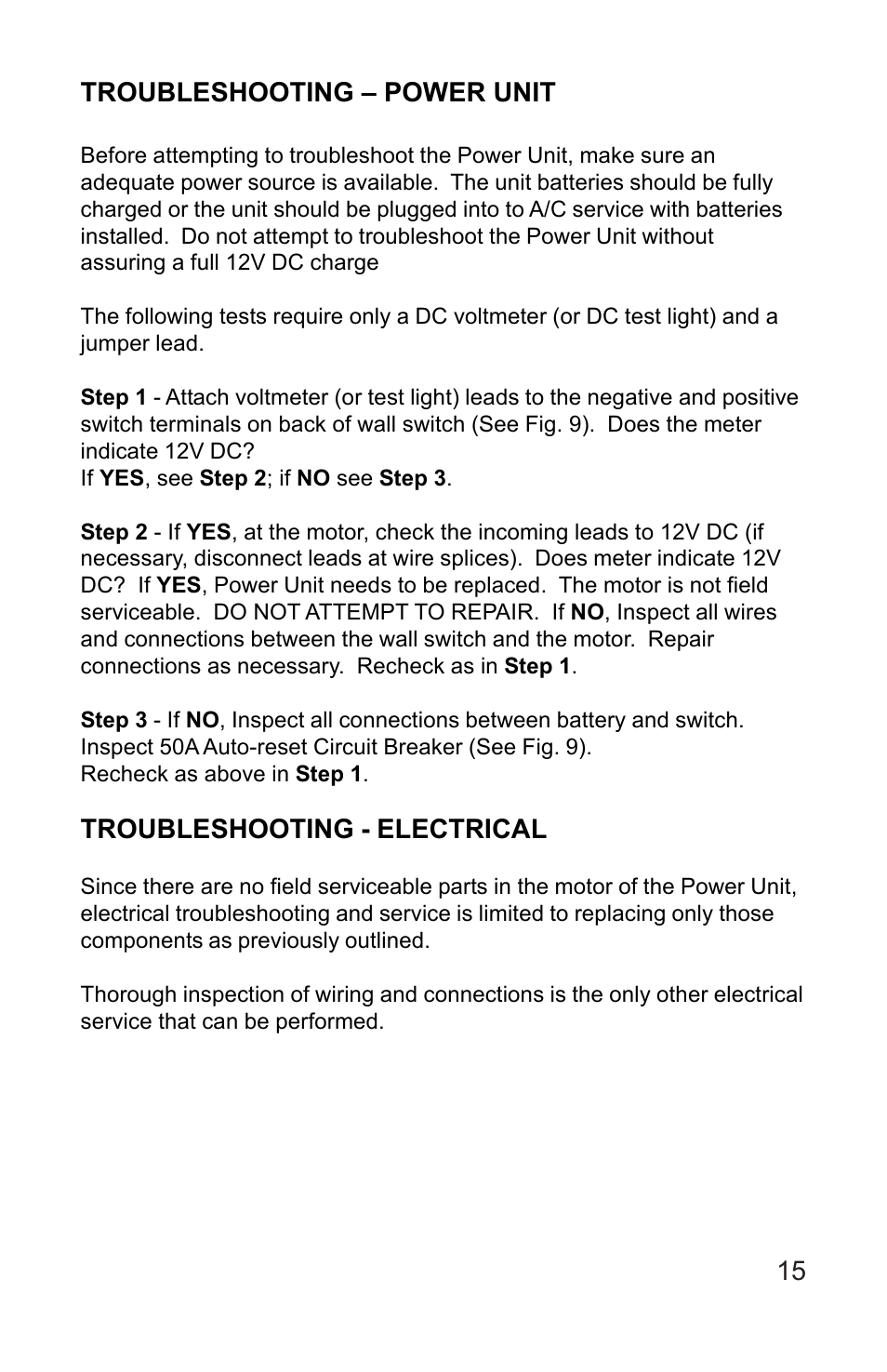 Lippert Components Hydro-Sync Slideout System User Manual | Page 15 / 18