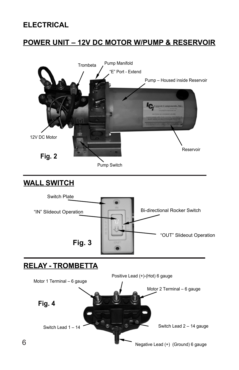 Fig. 3, Fig. 2, Fig. 4 | Lippert Components Hydro-Sync Slideout System User Manual | Page 6 / 18