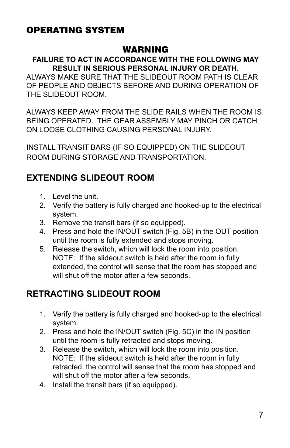 Lippert Components Hydro-Sync Slideout System User Manual | Page 7 / 18