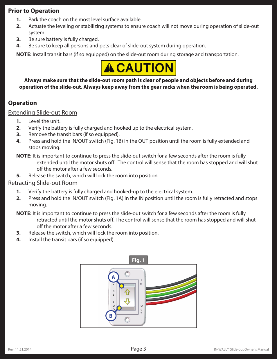 Lippert Components In Wall Slide-Out System User Manual | Page 3 / 15