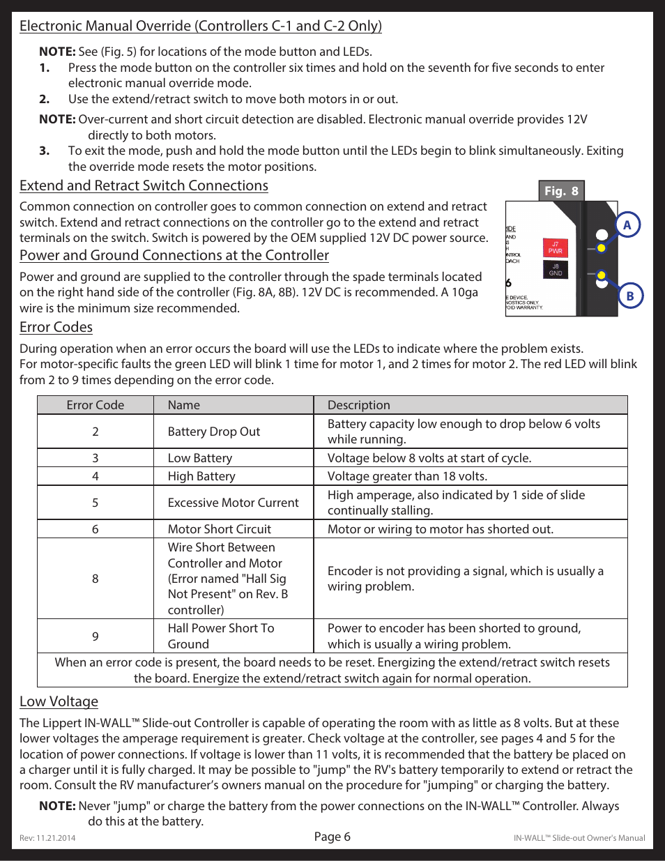 Lippert Components In Wall Slide-Out System User Manual | Page 6 / 15
