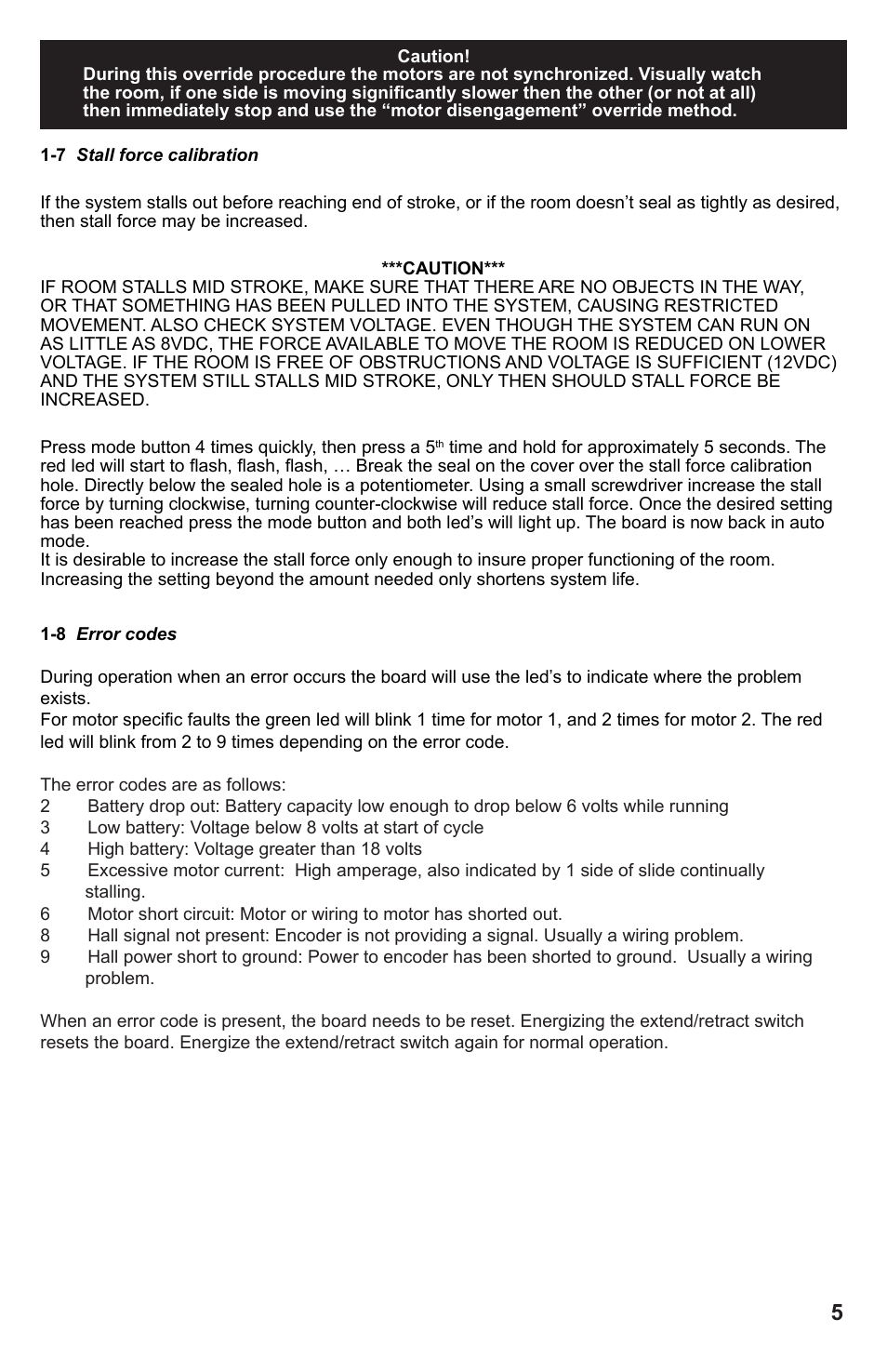 Lippert Components In Wall Slide-Out System User Manual | Page 5 / 16