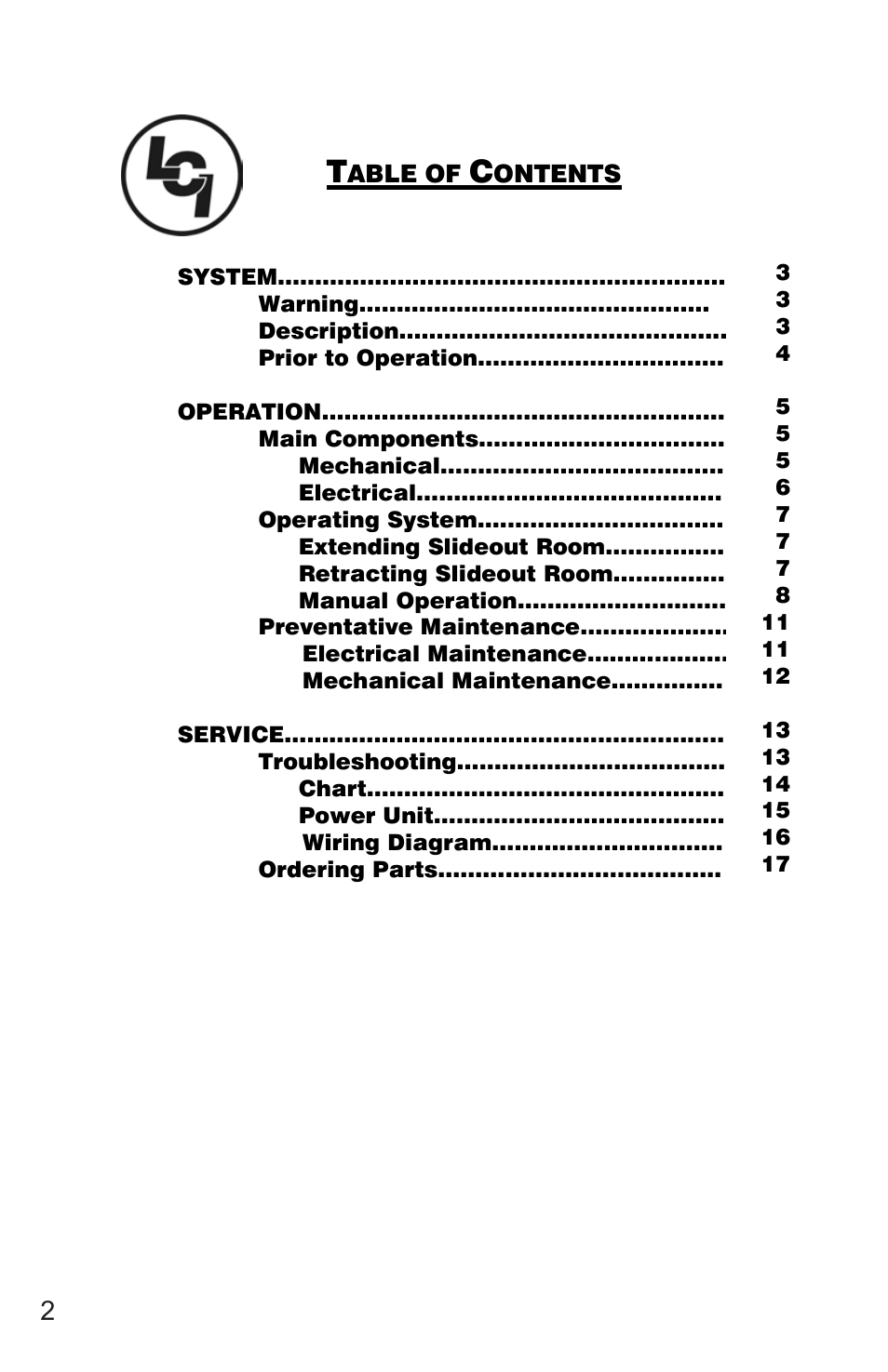 Lippert Components Sofa Slideout System User Manual | Page 2 / 16