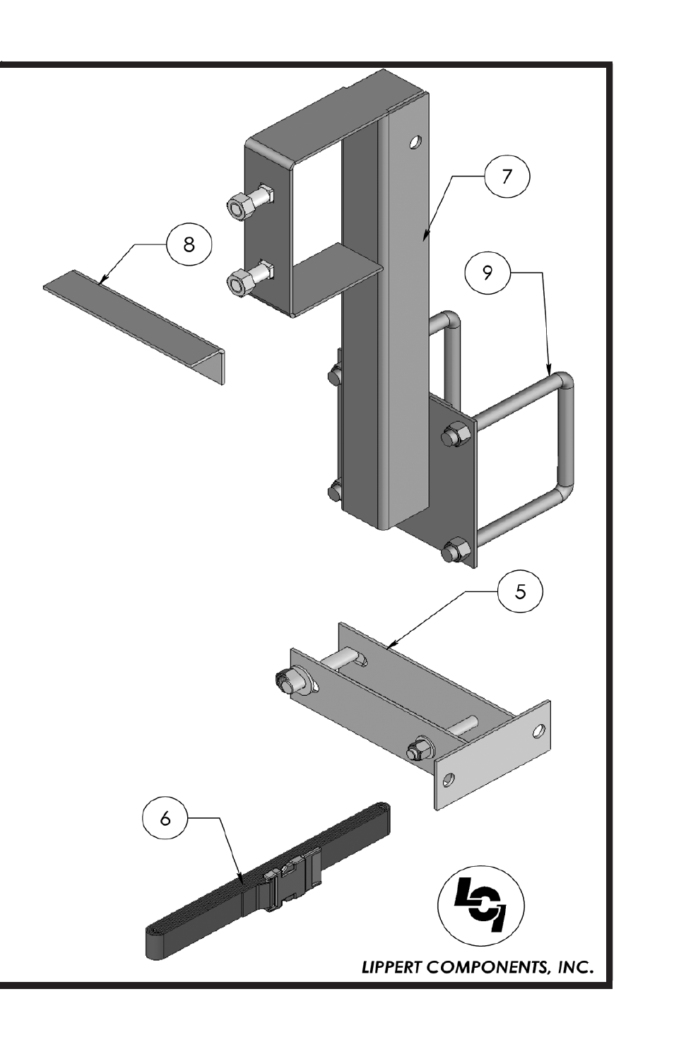 Lippert Components Bike Rack & Tire Carrier User Manual | Page 8 / 11