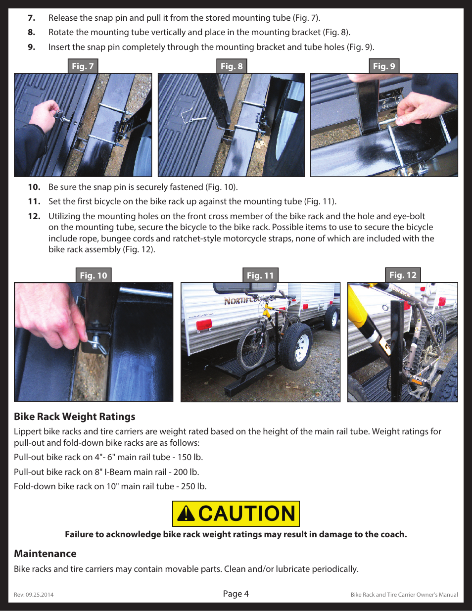 Lippert Components Bike and Tire Rack User Manual | Page 4 / 15