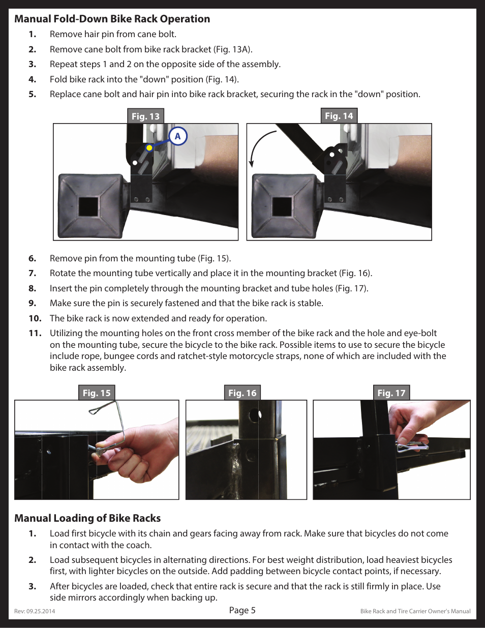 Lippert Components Bike and Tire Rack User Manual | Page 5 / 15